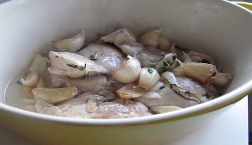 cloves of garlic. with 40 Cloves of Garlic